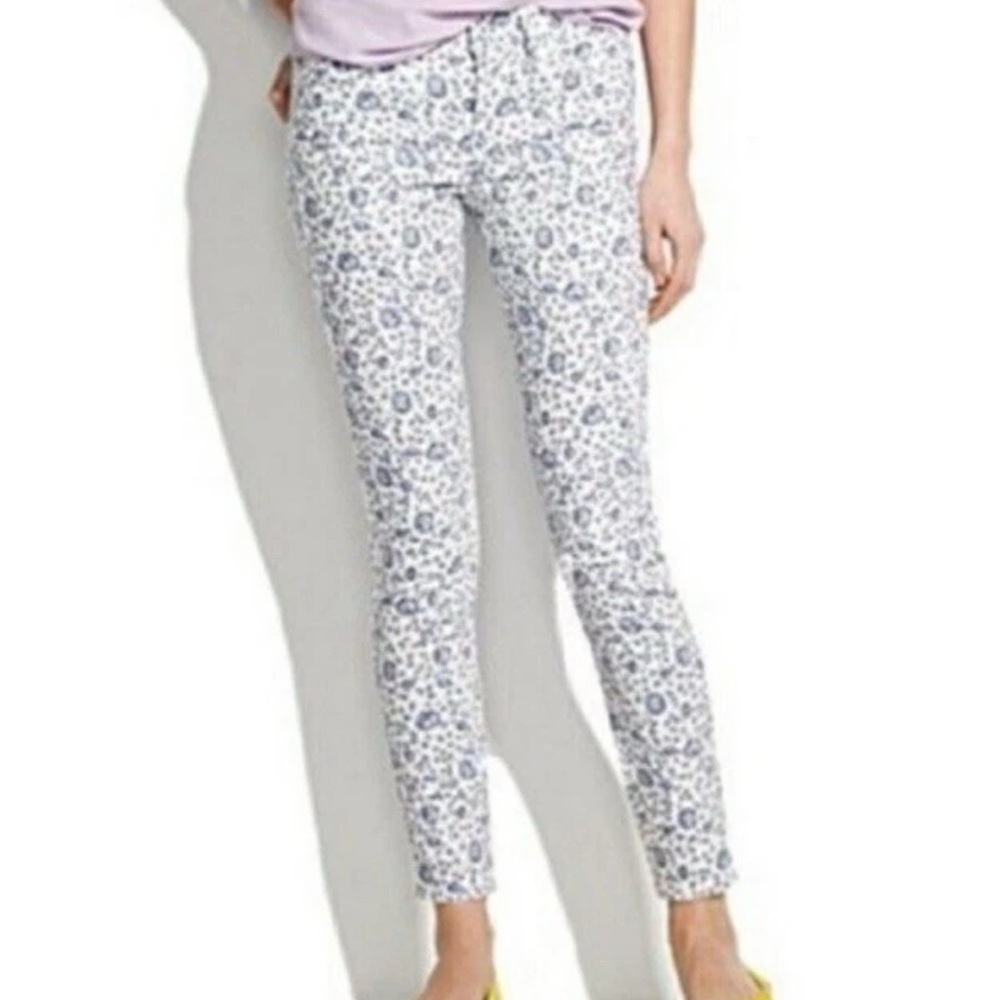 Madewell floral print Skinny ankle jeans size 32 EUC